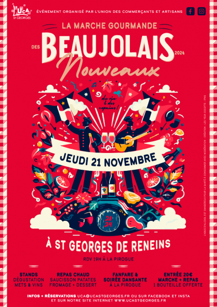 La marche gourmande des beaujolais Nouveaux !