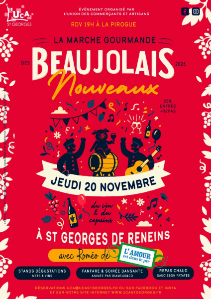 La marche gourmande des Beaujolais Nouveaux !