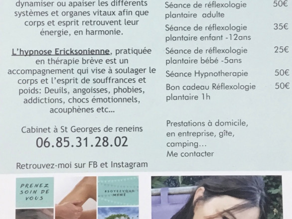 Bien à vous réflexologie et hypnothérapie 
