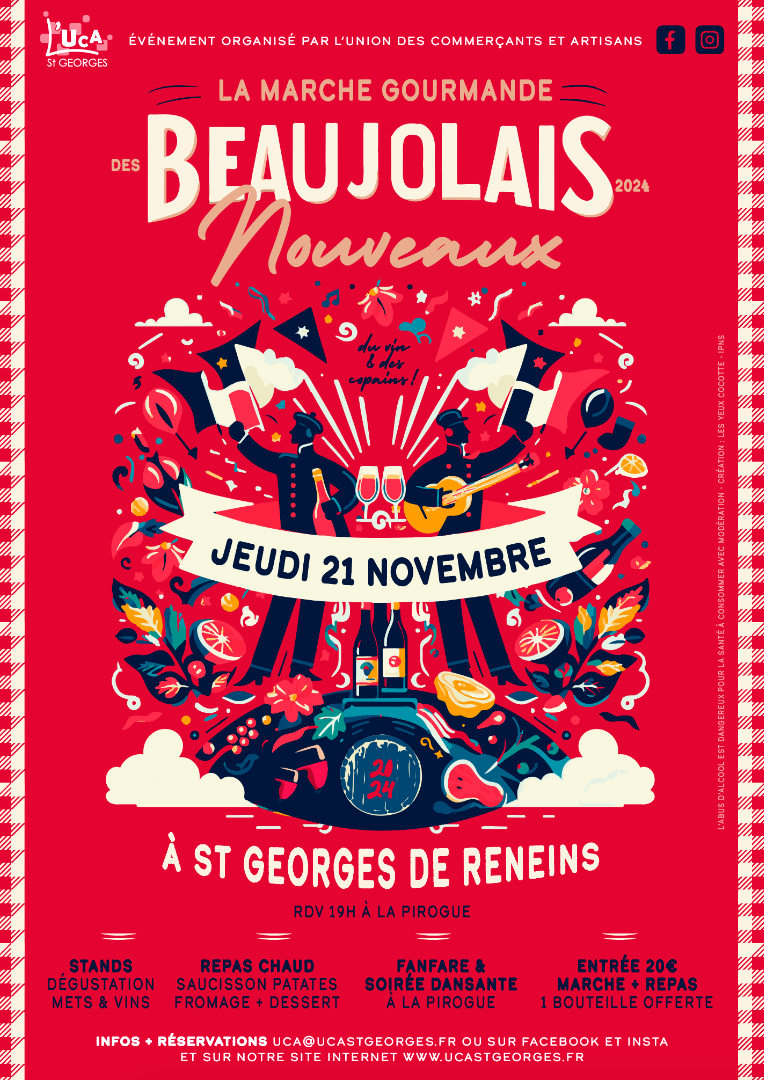 La marche gourmande des beaujolais Nouveaux !